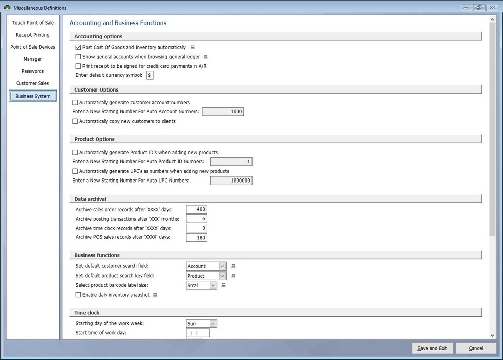 POS Business + Accounting Software W Retail Touch