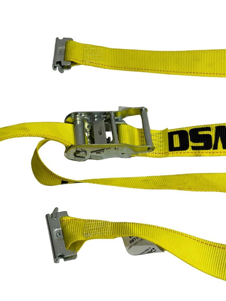 2" X 12' Yellow E-Track Ratchet Strap 4 Pack
