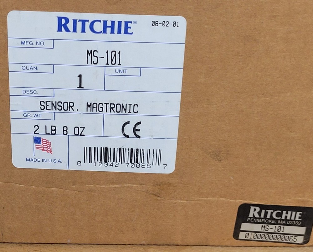 RARE NEW RITCHIE MAGTRONIC HEADING SENSOR COMPASS MS-101 NAVIGATION