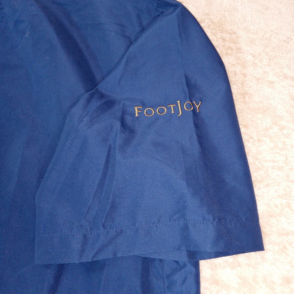 Footjoy Short Sleeve Pullover Windbreaker Men's Medium Dark Blue