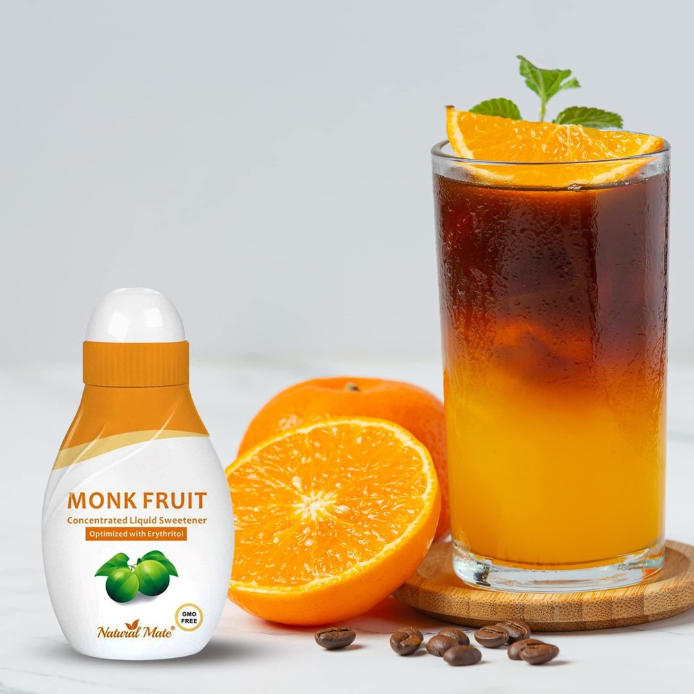 Monk Fruit Liquid Sweetener Made with 100% Monk Fruit Extract and Optimized w...