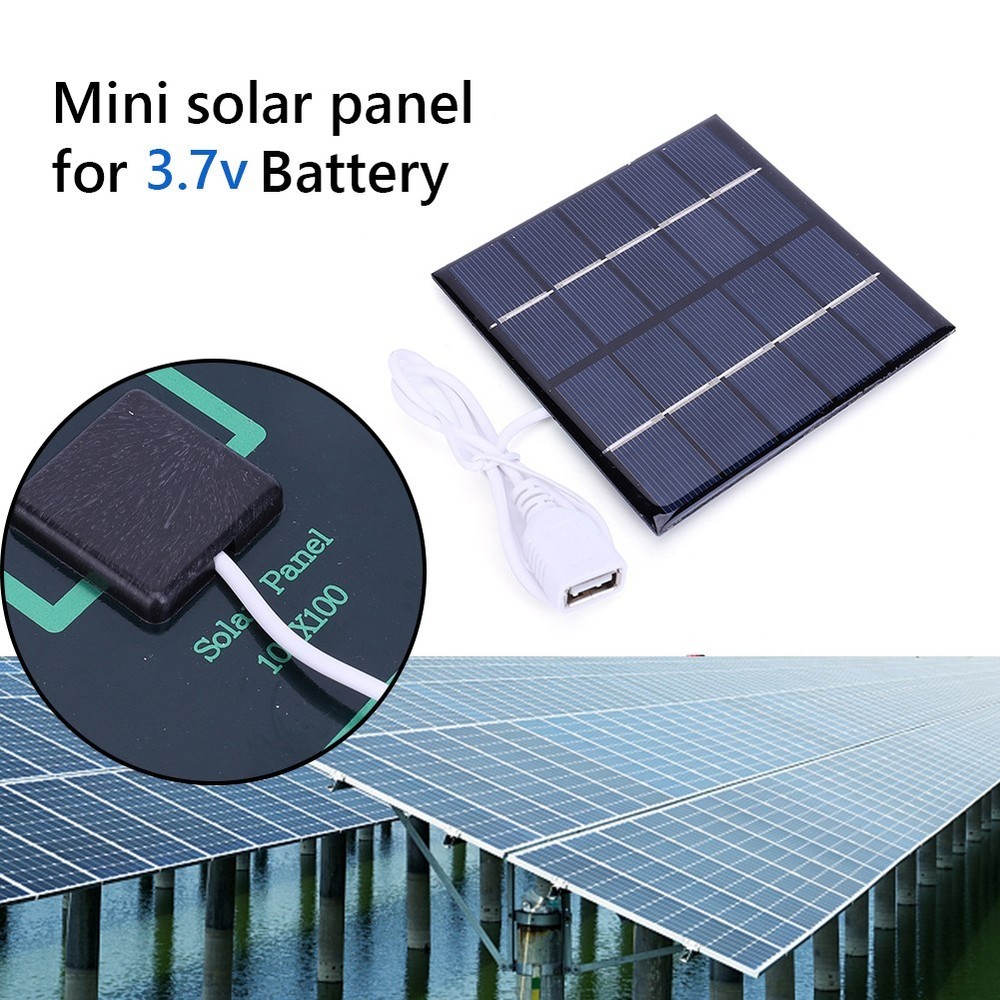 Portable Solar Panel 5W 5V Excellent Low Light Performance Compact Design