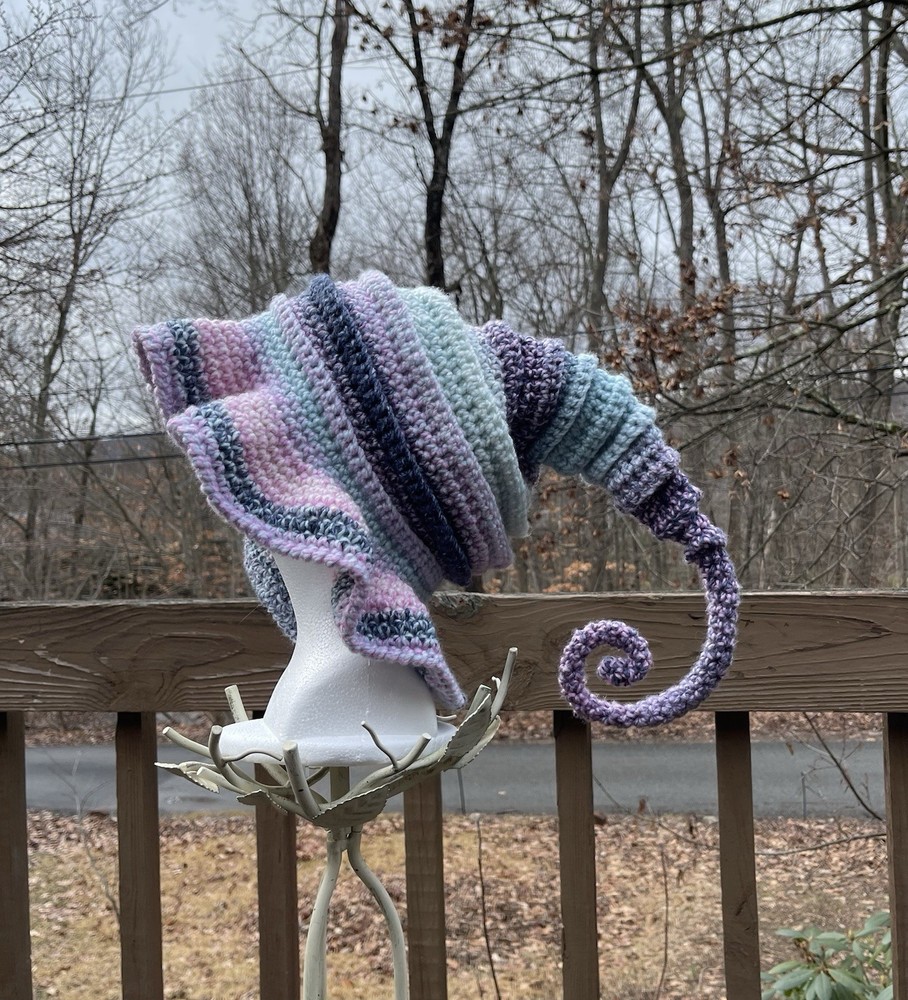 Twisted Witch Hat - Crochet Handmade