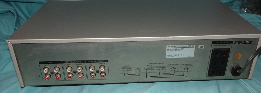 == Sony SEQ-11 Vintage Graphic Equalizer = SEQ11 = SEQ 11