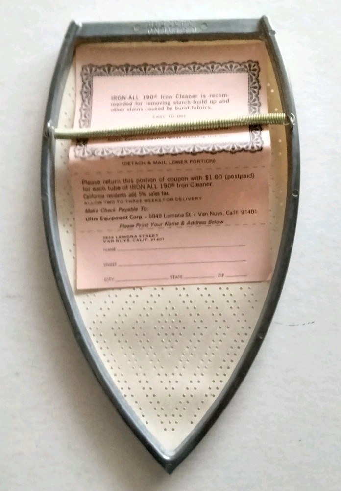 Vintage IRON ALL Iron Pressing Attachment Ironing Accessory