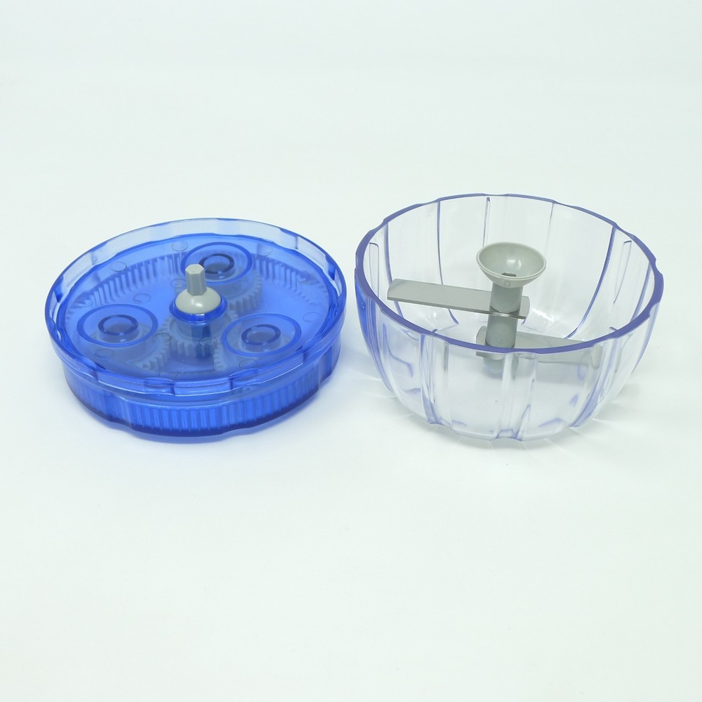 Manual Food Chopper Spinning Blades Small Processor 3 Pcs