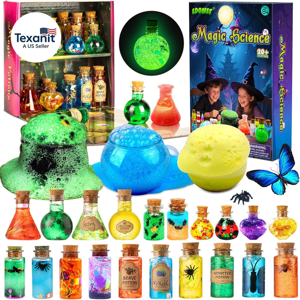 Science Magic Potions Kit for Kids, 20+ Potion Experiments Making, Fairy Magic P