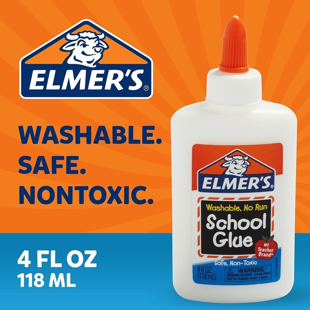 Elmer's Liquid School Glue, Washable, 4 oz
