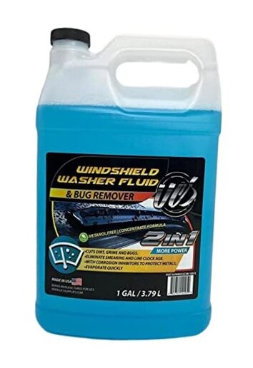 2-in-Windshield Washer Fluid & Bug Remover – Ready to Use, Streak-Free 1