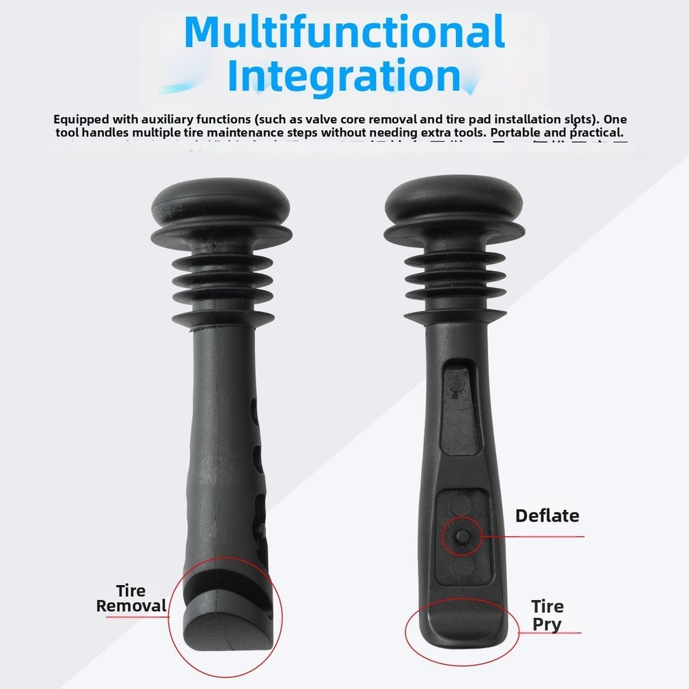 Lightweight Tire Lever Set with Bar End Function for MTB Road and Bikes