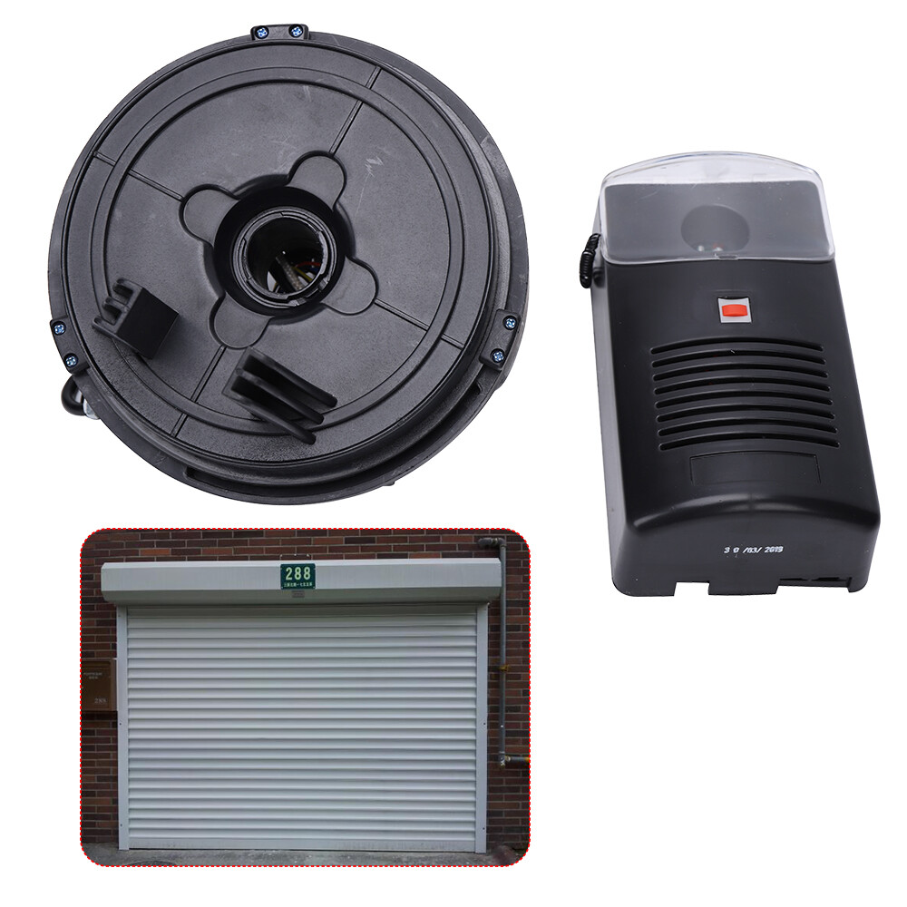 Automatic Garage Roll Up Roller Door Opener Motor w/ 2 Remotes Motor Rolling