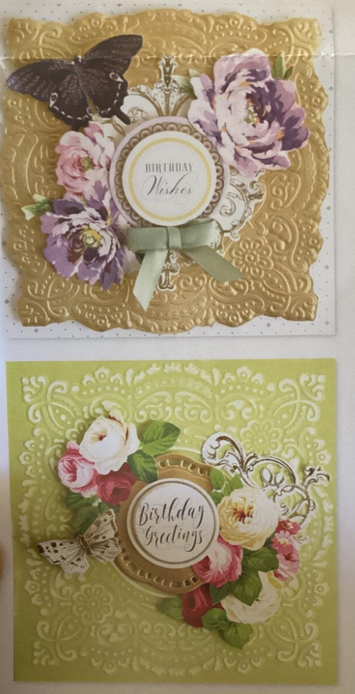 Anna Griffin Square Embossing Folder Layered Lace 6x6 RARE
