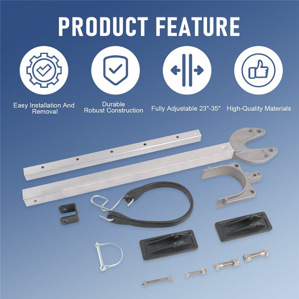 400-RB Adjustable Transom Saver, 23-35", Composite Head Holds Engine