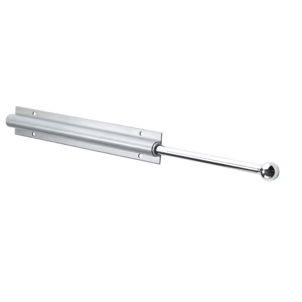 14 In. W Sliding Silver Closet Valet Rod