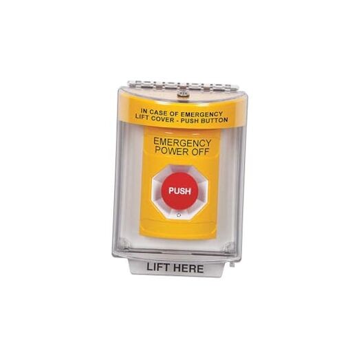 Emergency Power Off Push Button, 2-7/8" D