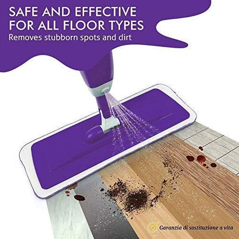 Vorfreude Spray Mop Microfiber Pads 2 Pack - Machine Washable, Reusable 25x40cm