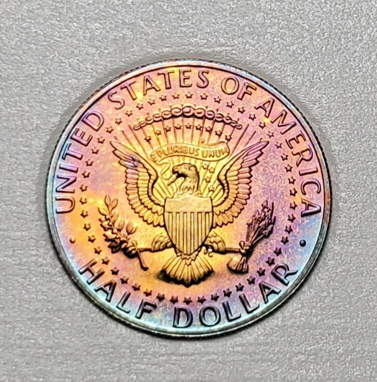 TONED 1988 S KENNEDY HALF DOLLAR PROOF UNC #C2791
