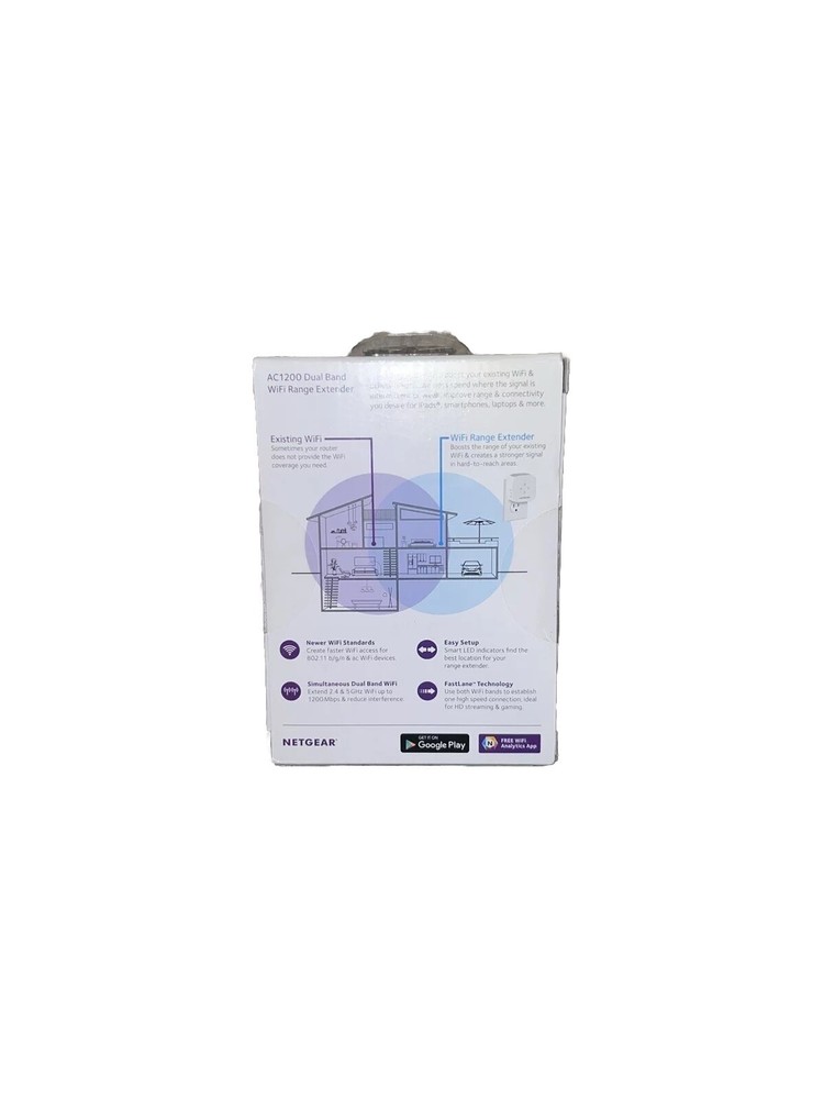 NETGEAR AC1200 WiFi Range Extender - White EX6110
