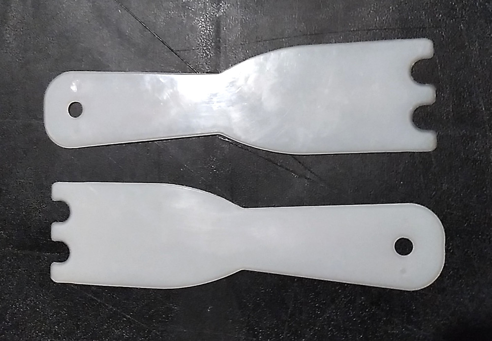 2 - George Foreman Indoor Grill Replacement Scraper Spatula`s transparent White
