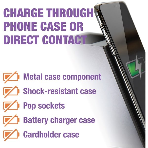 Victor Technology Cs100 Wireless Phone Charger, Black