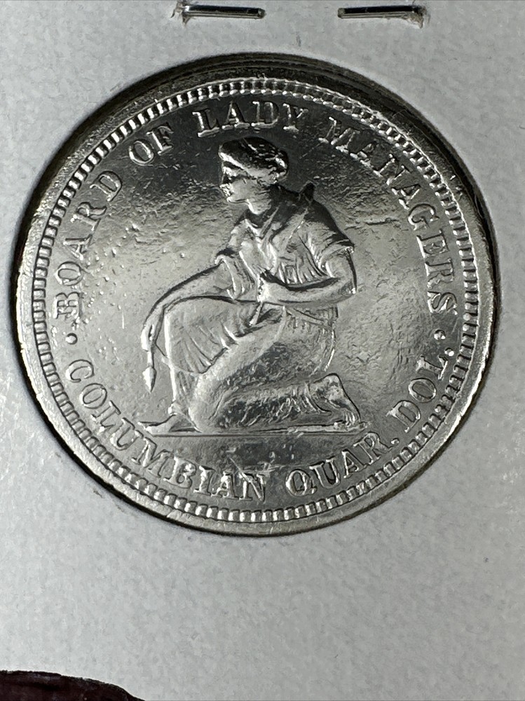 1893 Isabella Commemorative Quarter, Key Date Cleaned