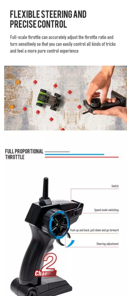 Mini RC Racing Buggy Car LED Lights