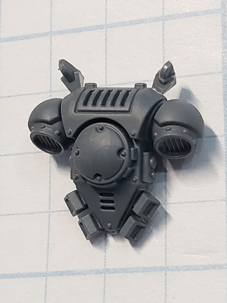 Warhammer 40k Space Wolves Bits Grey Hunters Pips Mark X Backpack #76