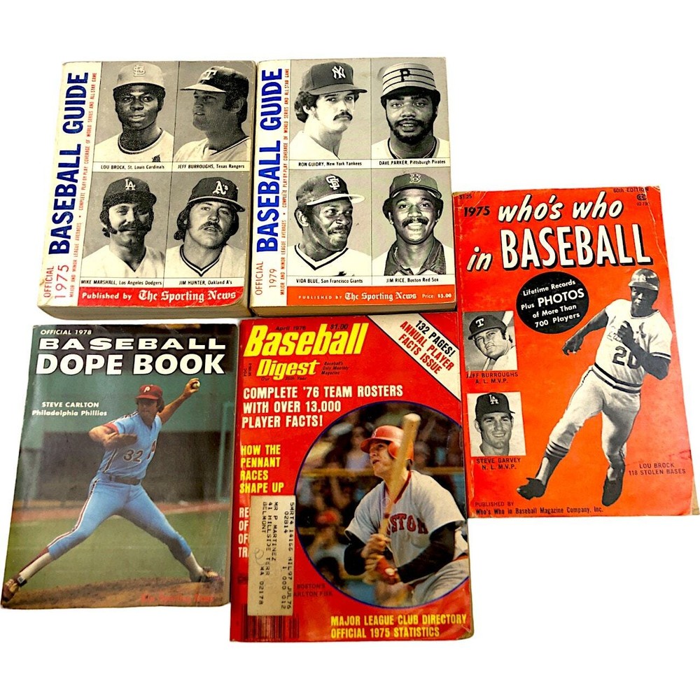 Baseball Books and Guides 1970's
