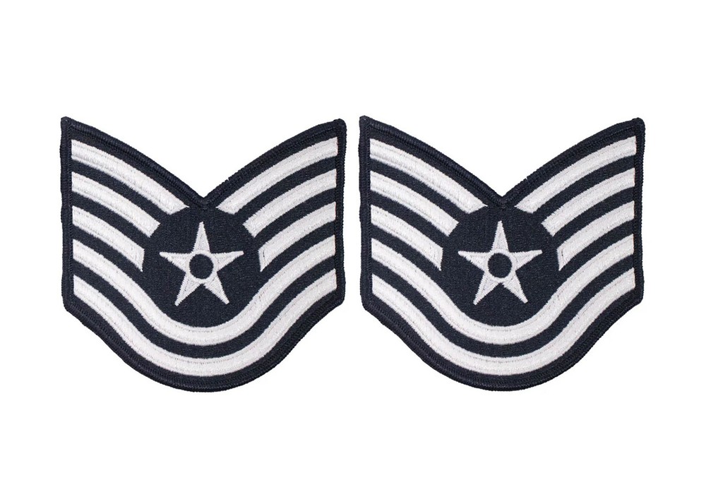 US Air Force E-6 Tech Sergeant Female Chevrons -Veteran Owned Business