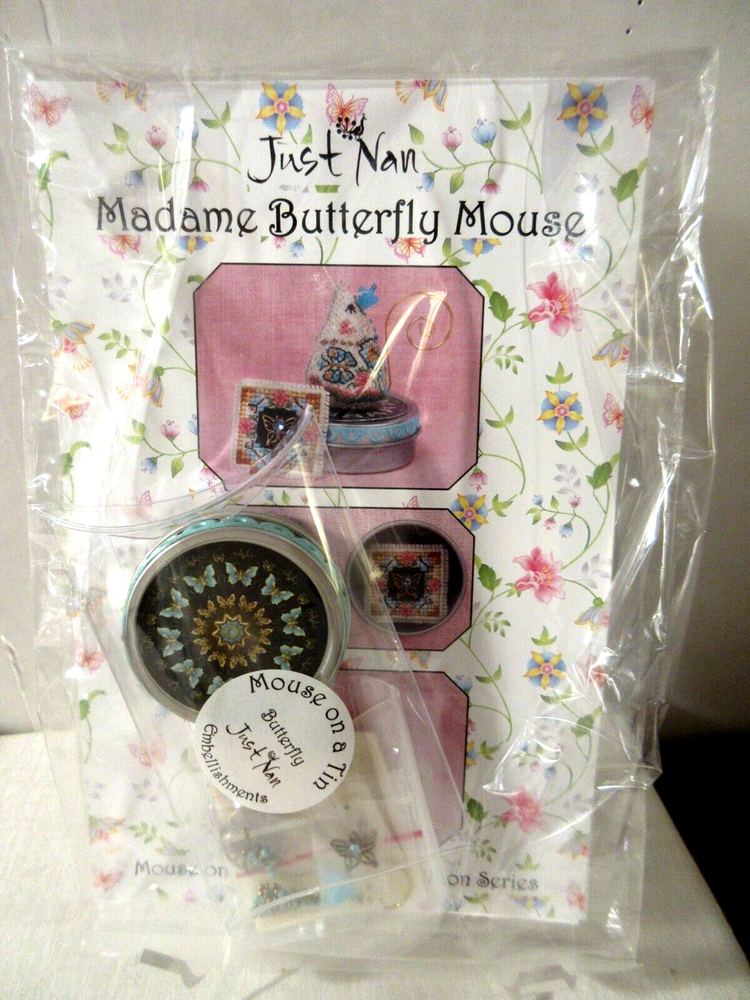 Just Nan MADAME BUTTERFLY MOUSE Counted Cross Stitch Pattern