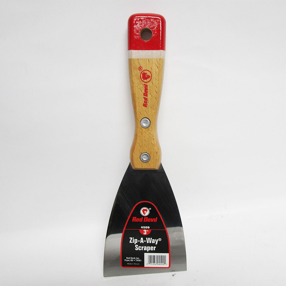 RED DEVIL ZIP-A-WAY 3" STIFF SCRAPER #4509