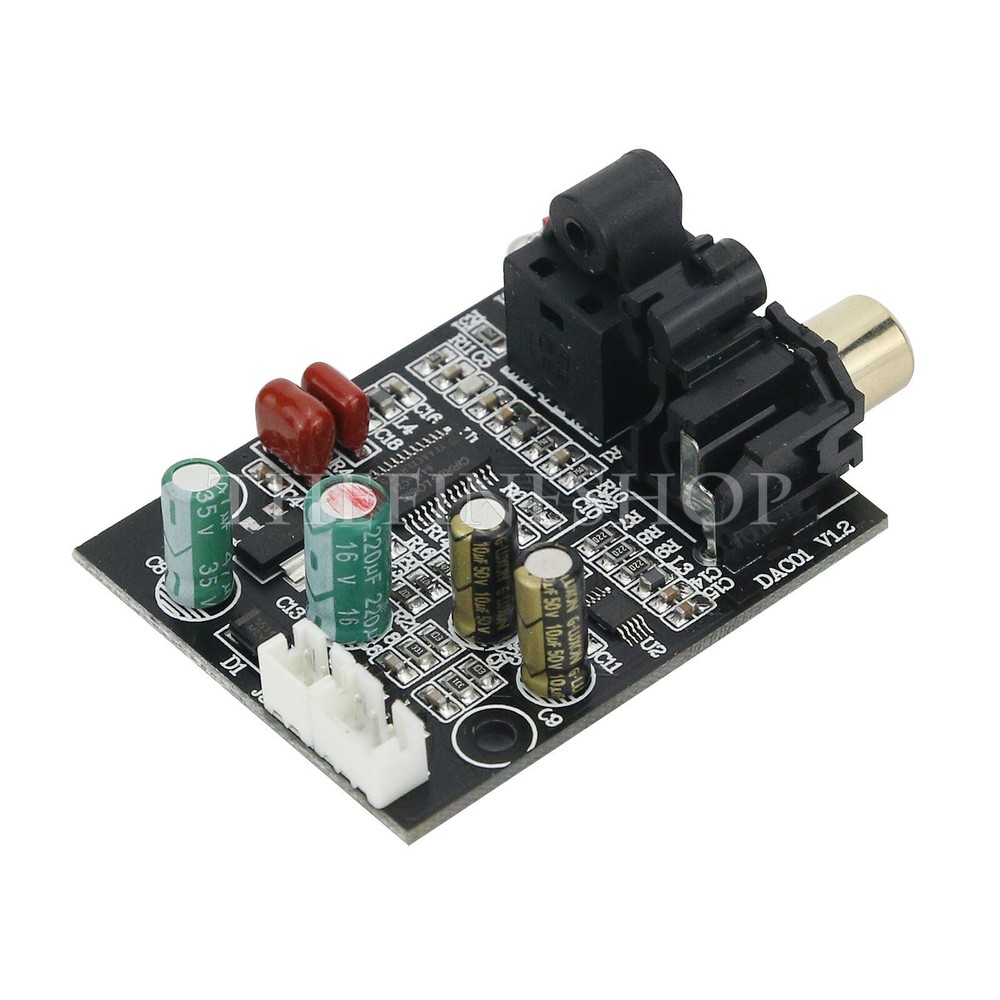 DAC Digital Decoder 24 Bit 192K Optical Fiber Coaxial Decode Board CS8416+CS4344