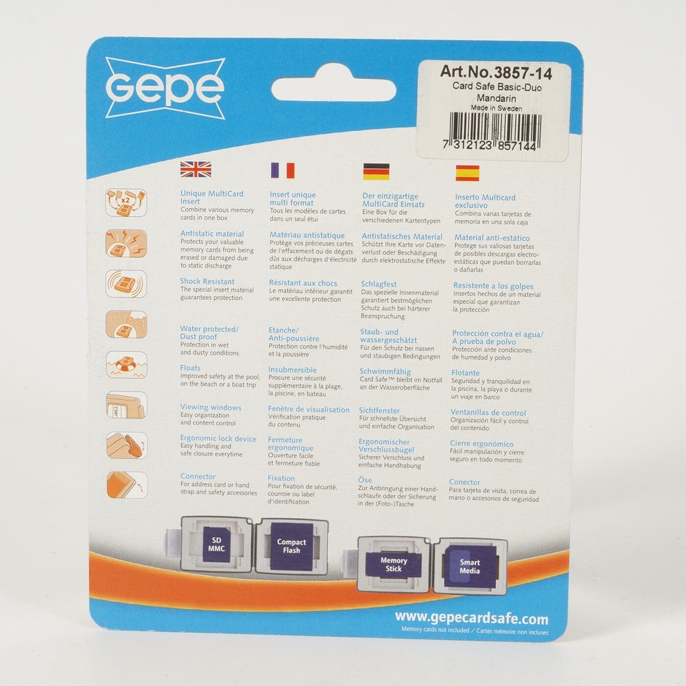 Gepe Basic Duo Card Safe Orange