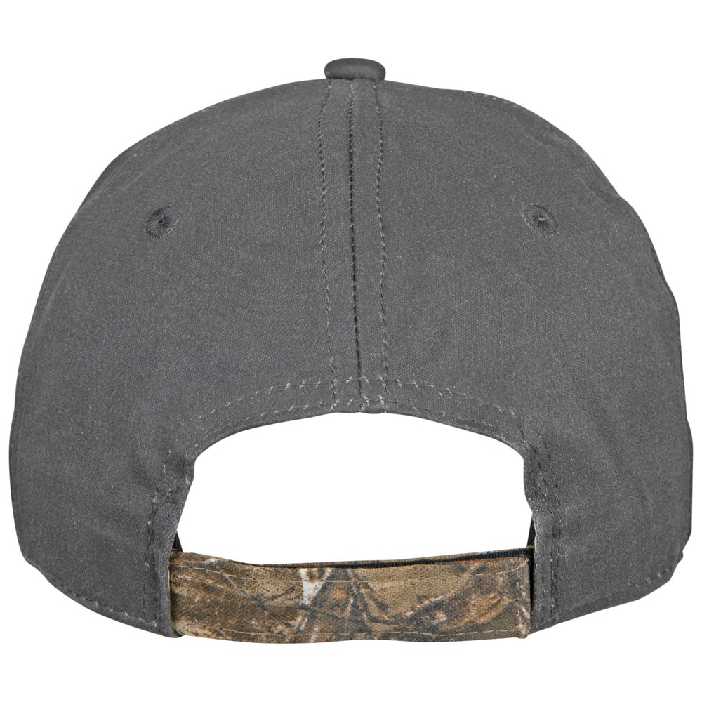 Ram Woven Patch Camo Logo Pre-Curved Adjustable Hat Grey
