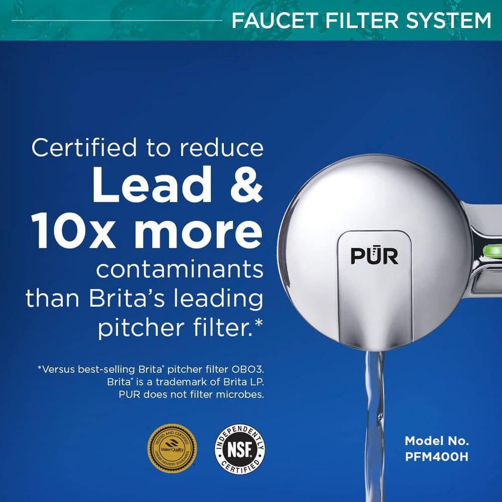 PUR PLUS Faucet Mount Filtration System, Chrome