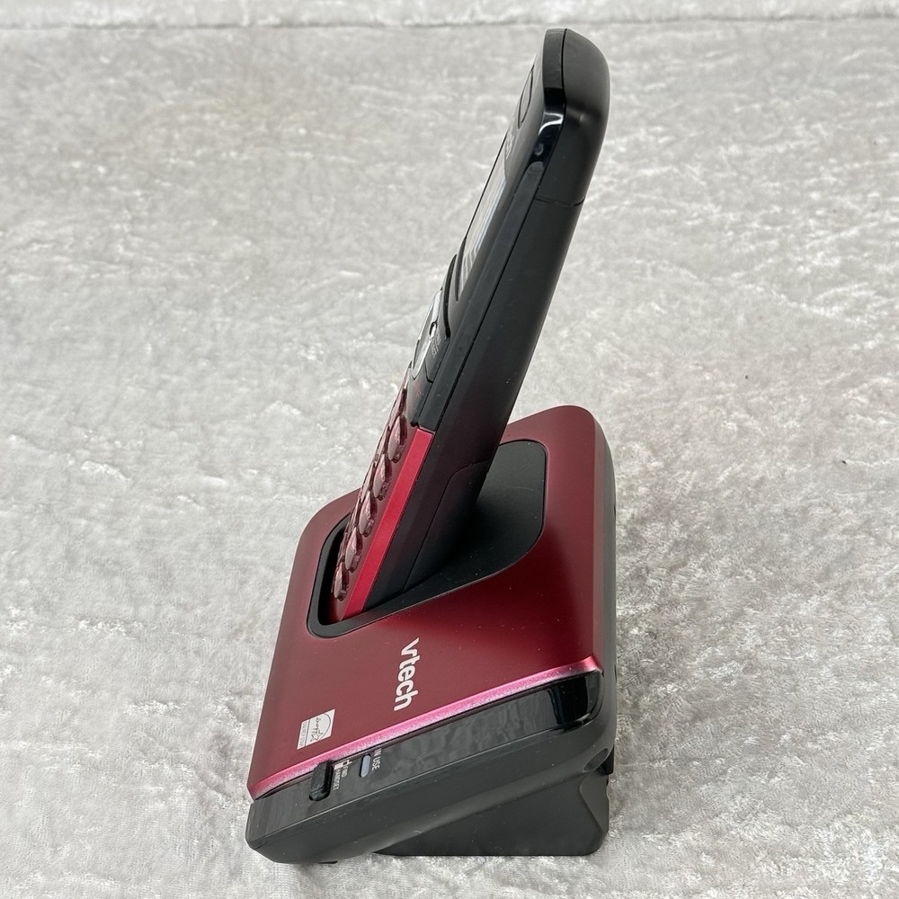 VTech CS6719-16 Cordless Phone System - Ruby Red - Tested, Works