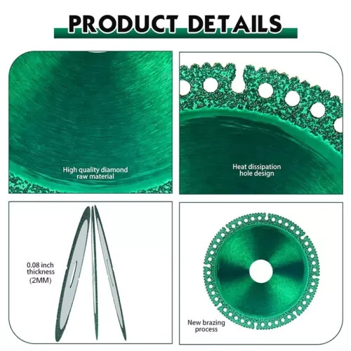 Indestructible 100mm Cutting Discs (6-Pack) – Universal for Angle Grinder Use
