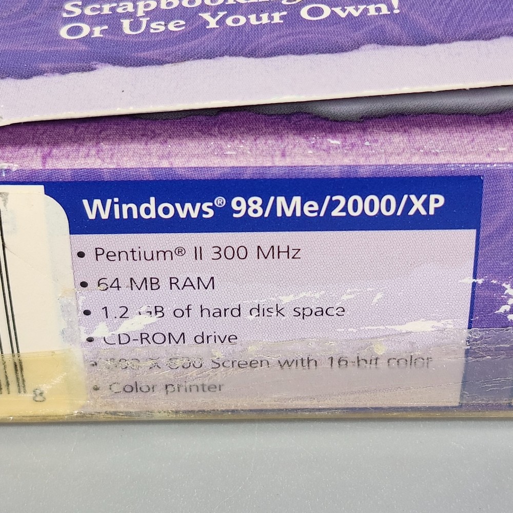 Hallmark Scrapbook Studio Deluxe 3.0 PC CD-ROM Windows 98 Me 2000 XP Software