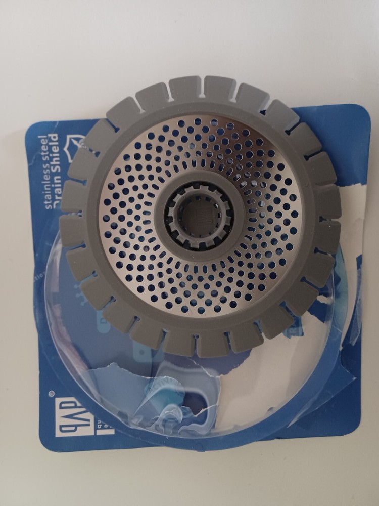 1 qAp stainless steel drain shield light grey