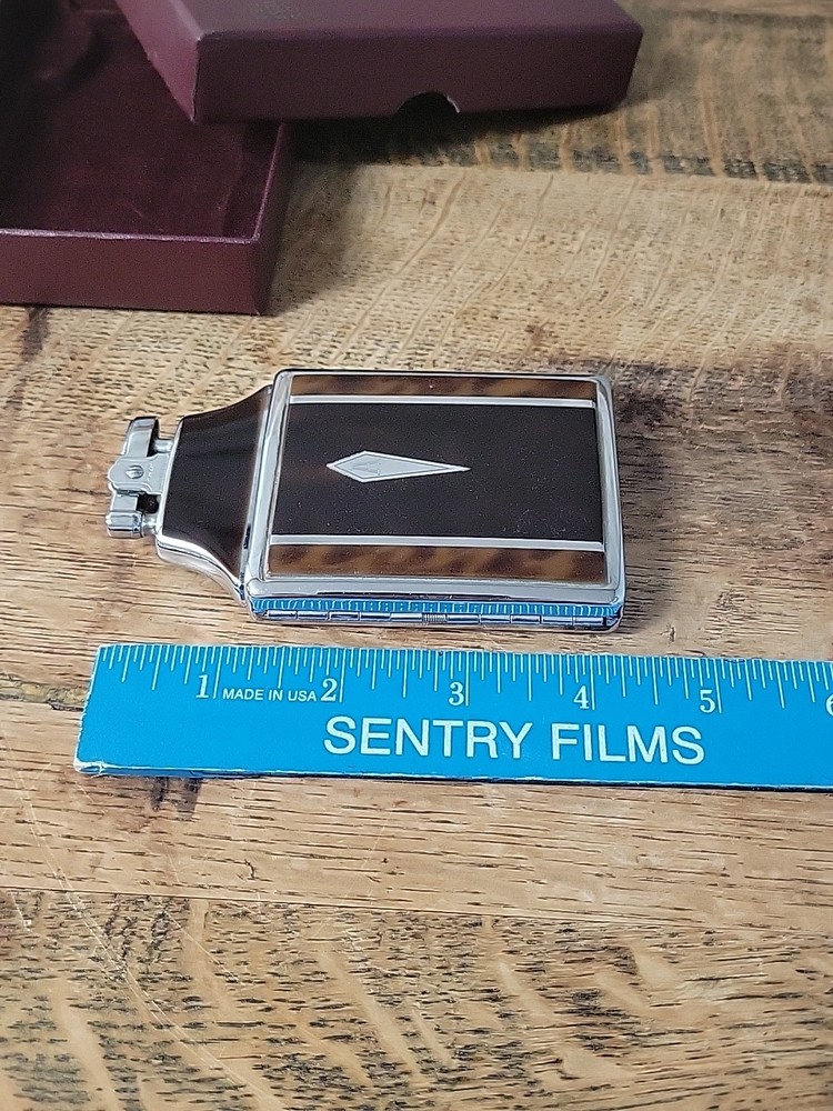 Vintage RONSON Mastercase Cigarette Lighter and Holder w/Original Box Untested.