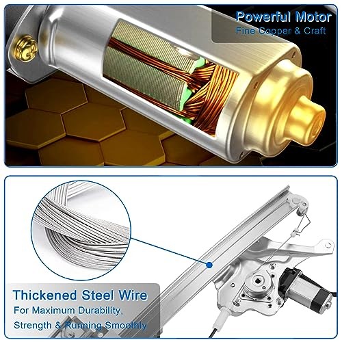 741-762 Power Window Regulator with Motor Assembly Front Left Driver Side