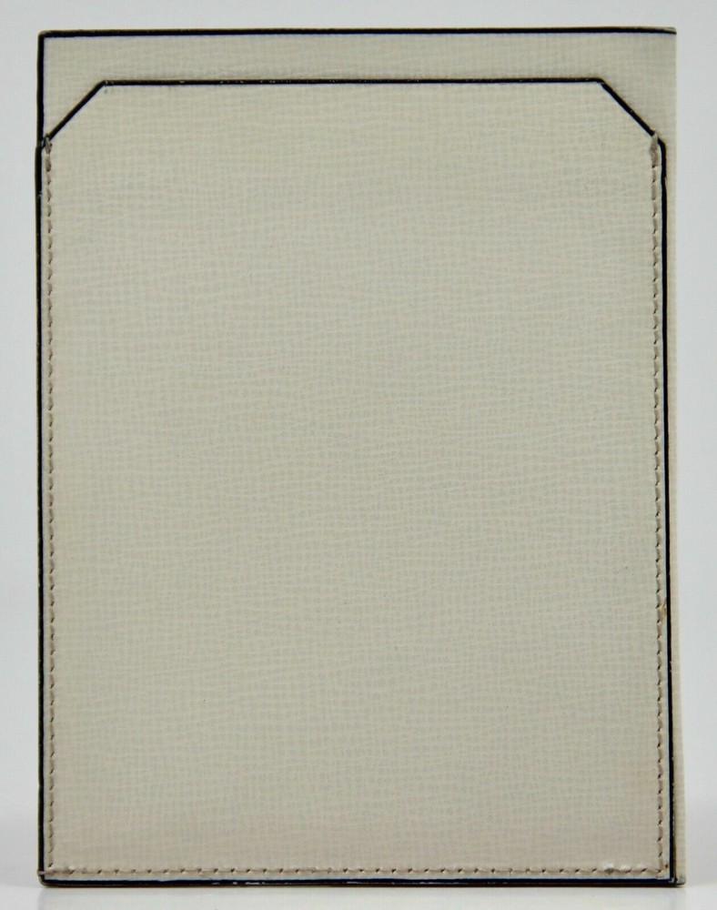 VALEXTRA White Leather Document / Passport Holder - ITALY