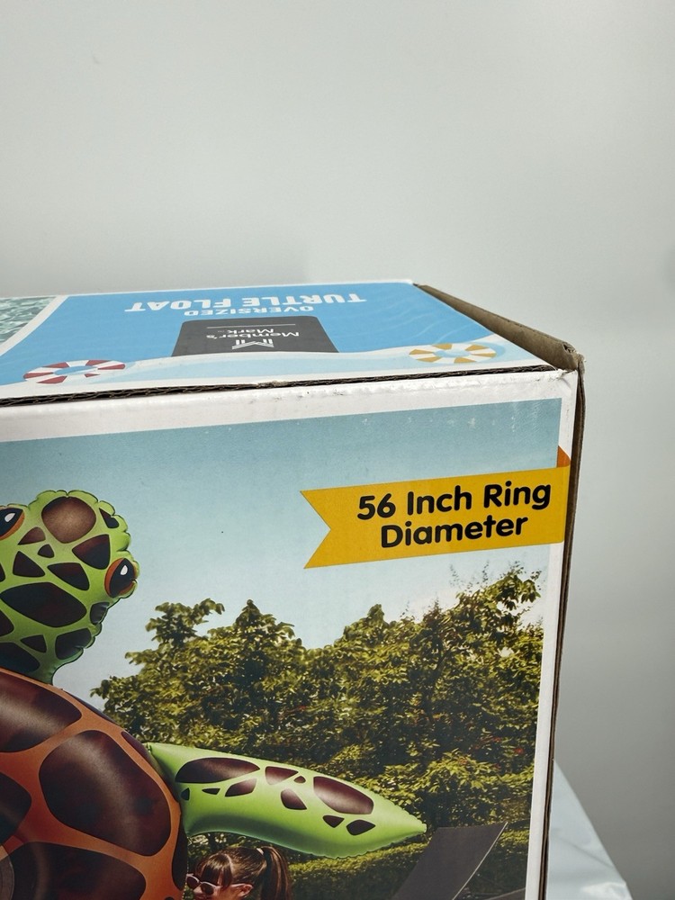 Member's Mark Oversized Turtle Pool Float, Mesh Seating, 56" Diameter NIB