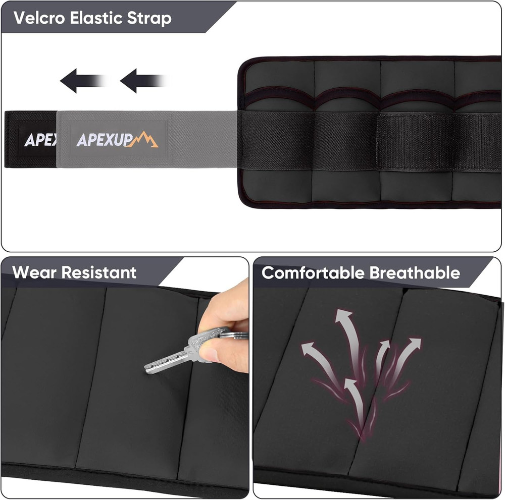 10Lbs/Pair Adjustable Ankle Weights for Women and Men