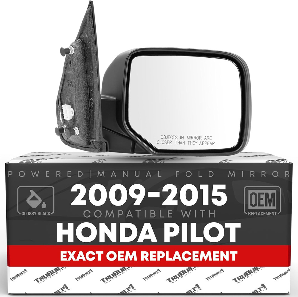 Passenger Side Mirror Replacement - Compatible with 2009-2015 Honda Pilot - Powe