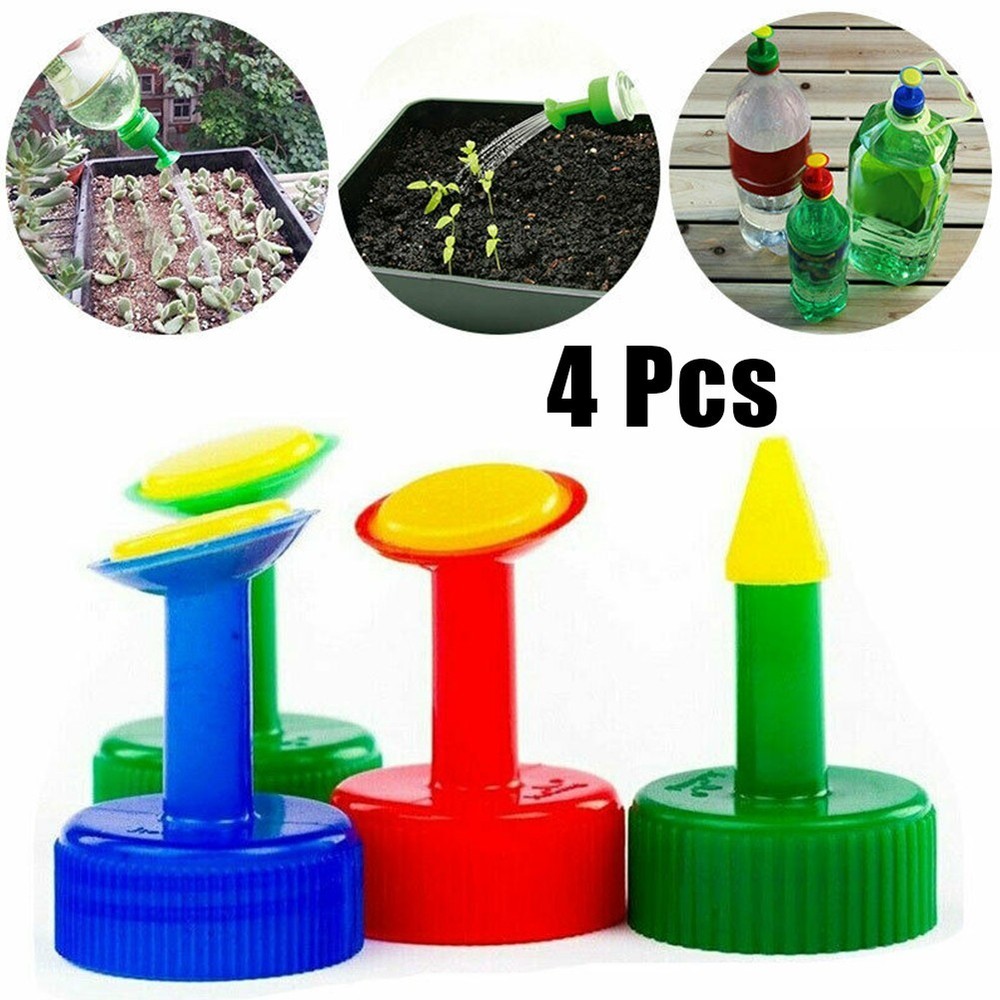 Bottle Top Waterers Bottles Cap 4 Pack Accessory Adapter Fitting Garden