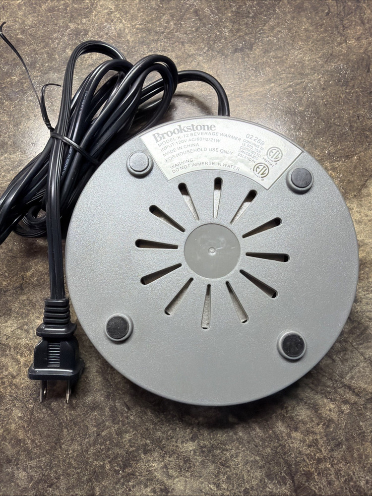 Brookstone Beverage Warmer - Model K-72 - USED