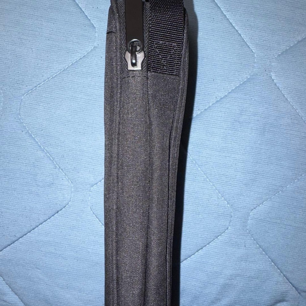 SIDE BY SIDE BLACK NYLON GADGET POUCH #e14bf5