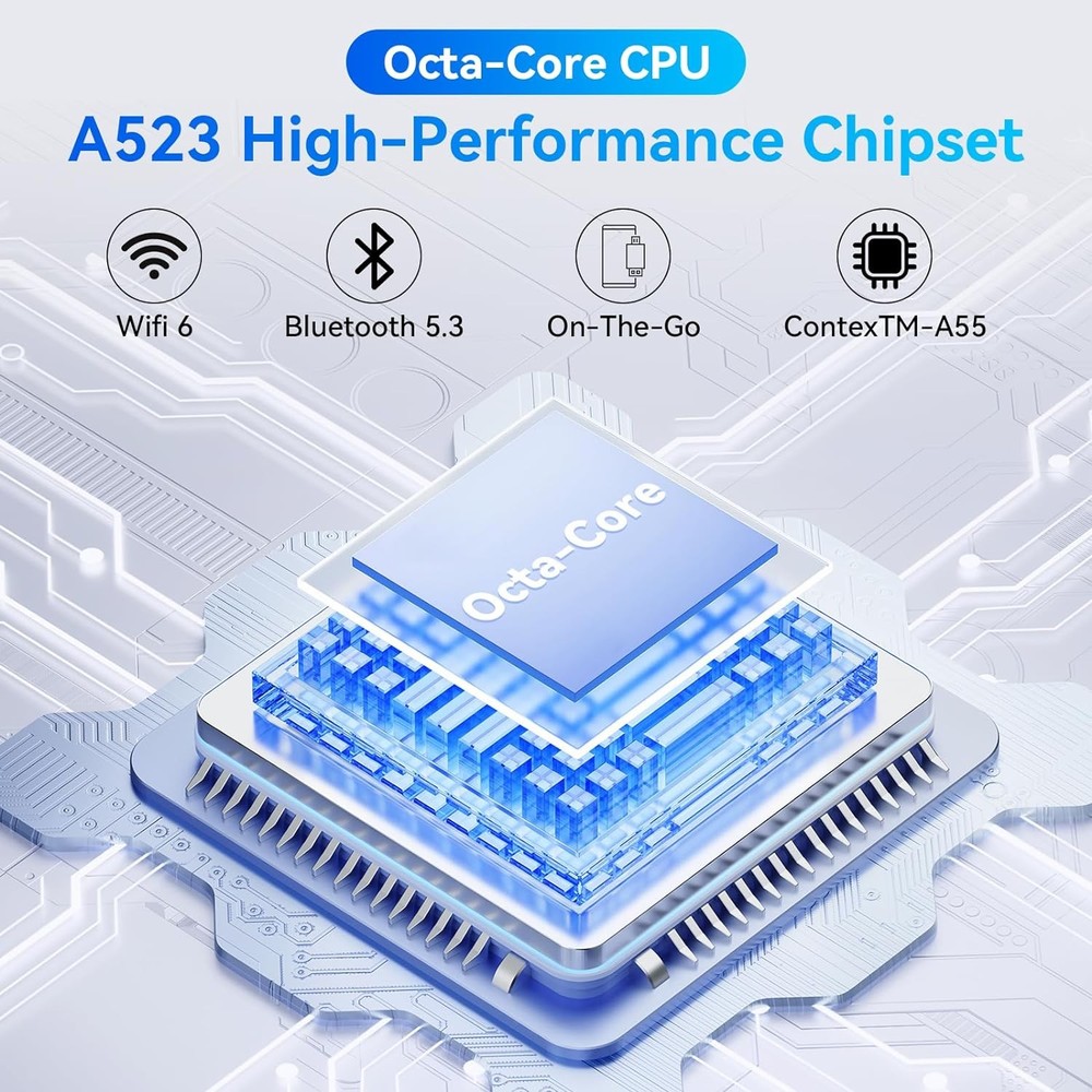 10.1" Android 15 Tablet 20GB RAM,64GB ROM Octa-Core Processor Dual Camera IPS