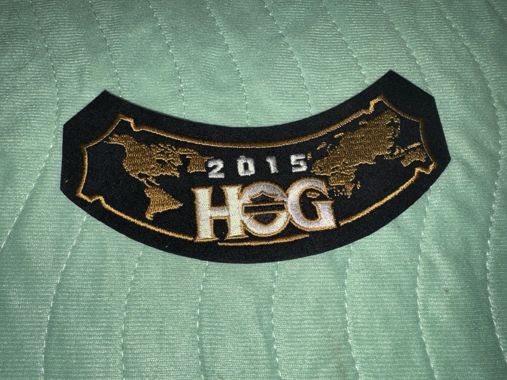 New WORLD 2015 Harley Davidson HOG  Annual Membership Rocker Patch